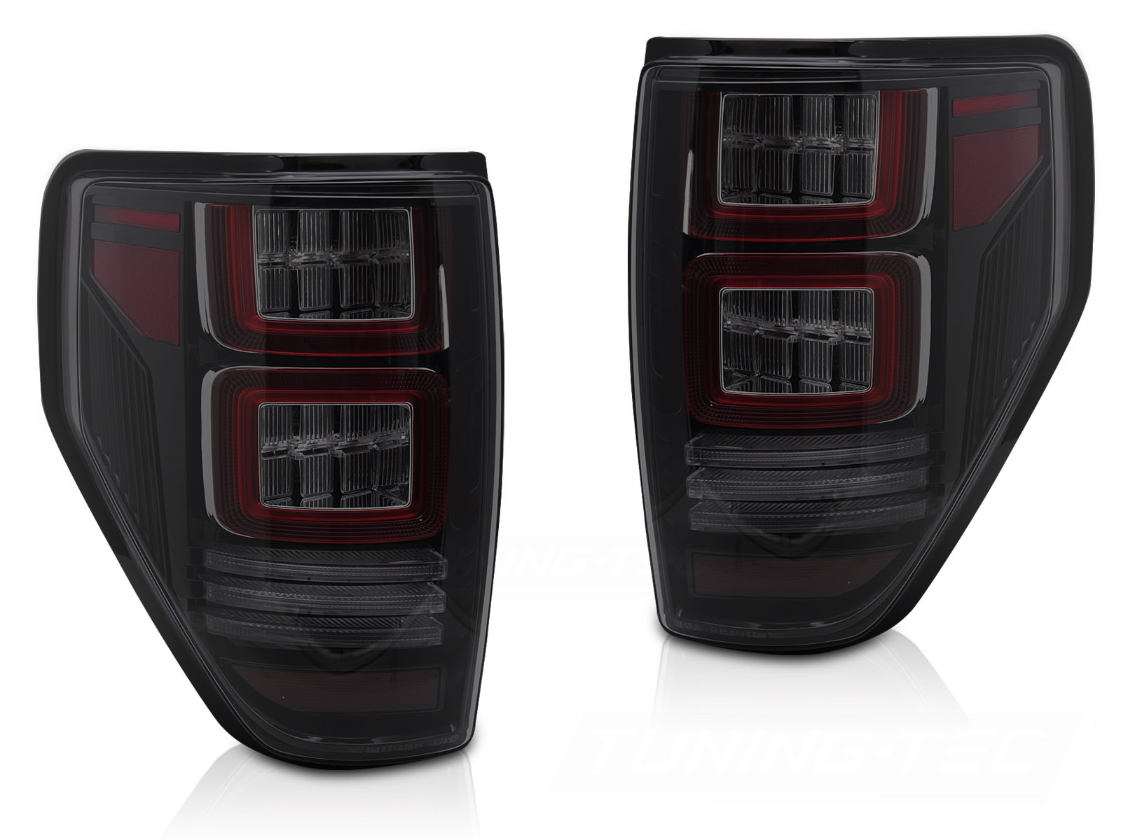 Achterlichten geschikt voor Ford F150 08-14 Smoke LED Dynamisch Knipperlicht