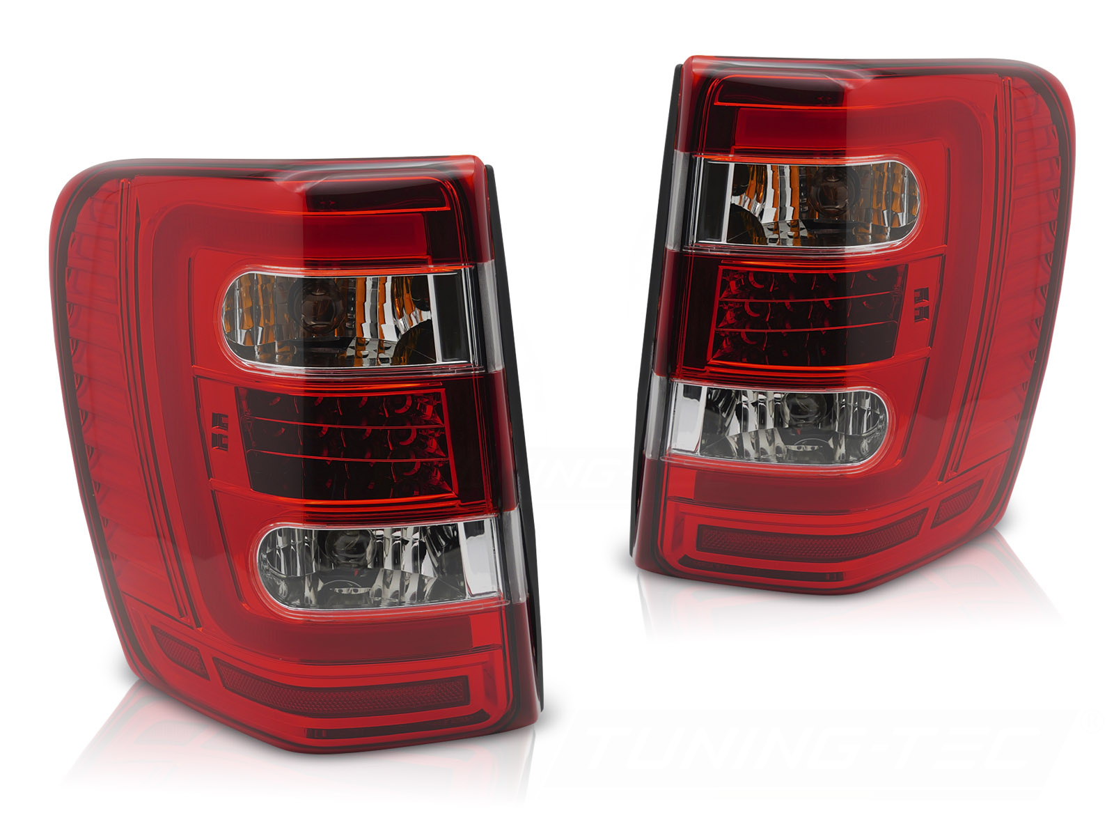 Achterlichten Chrysler Jeep Grand Cherokee 99-05 Rood/Wit LED