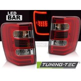 Achterlichten Chrysler Jeep Grand Cherokee 99-05 Rood/Wit LED