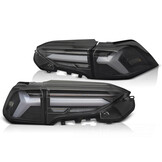 Achterlichten geschikt voor Toyota RAV4 19- LED BAR Zwart Dynamische Knipperlichten