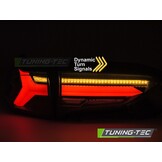 Achterlichten Toyota RAV4 19- LED BAR Zwart Dynamische Knipperlichten