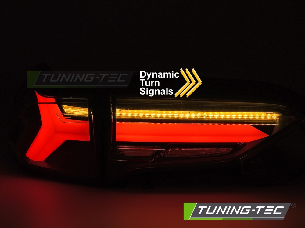 Achterlichten Toyota RAV4 19- LED BAR Zwart Dynamische Knipperlichten