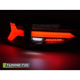 Achterlichten geschikt voor Toyota RAV4 19- LED BAR Zwart Dynamische Knipperlichten