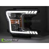 Koplampen Tube Light Chroom voor Ford F150 MK13 (2017-2020)