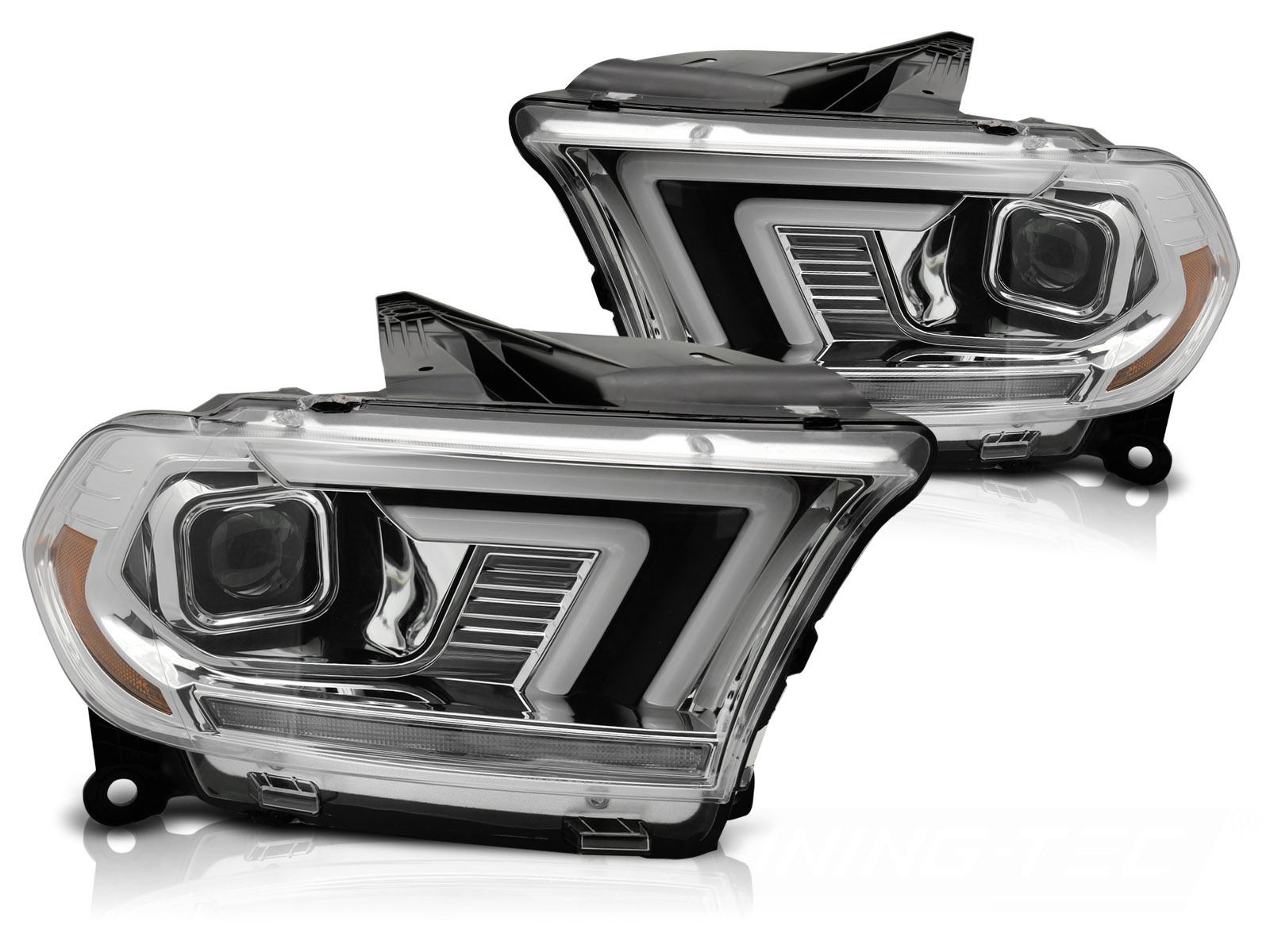 Xenon Koplampen Chroom Tube SEQ voor Dodge Durango 10-13