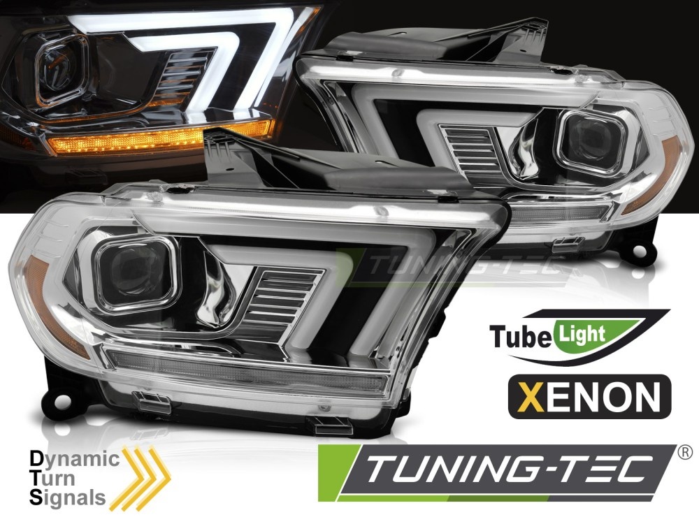 Xenon Koplampen Chroom Tube SEQ voor Dodge Durango 10-13