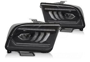 Koplampen Tube LED Zwart geschikt voor Ford Mustang 04-09
