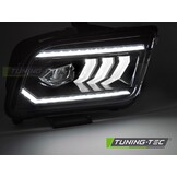 Koplampen Tube LED Zwart geschikt voor Ford Mustang 04-09