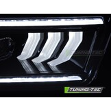 Koplampen Tube LED Zwart geschikt voor Ford Mustang 04-09