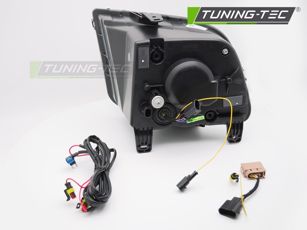 Koplampen Tube LED Zwart geschikt voor Ford Mustang 04-09