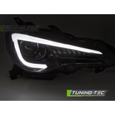 Koplampen Zwart Tube LED DRL geschikt voor Toyota GT86 12-21