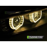 Xenon Koplampen Gele LED Zwarte DRL geschikt voor BMW E92/E93 (06-10)