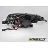 Xenon Koplampen Tube Light DRL Zwart voor SUBARU FORESTER IV 13-18