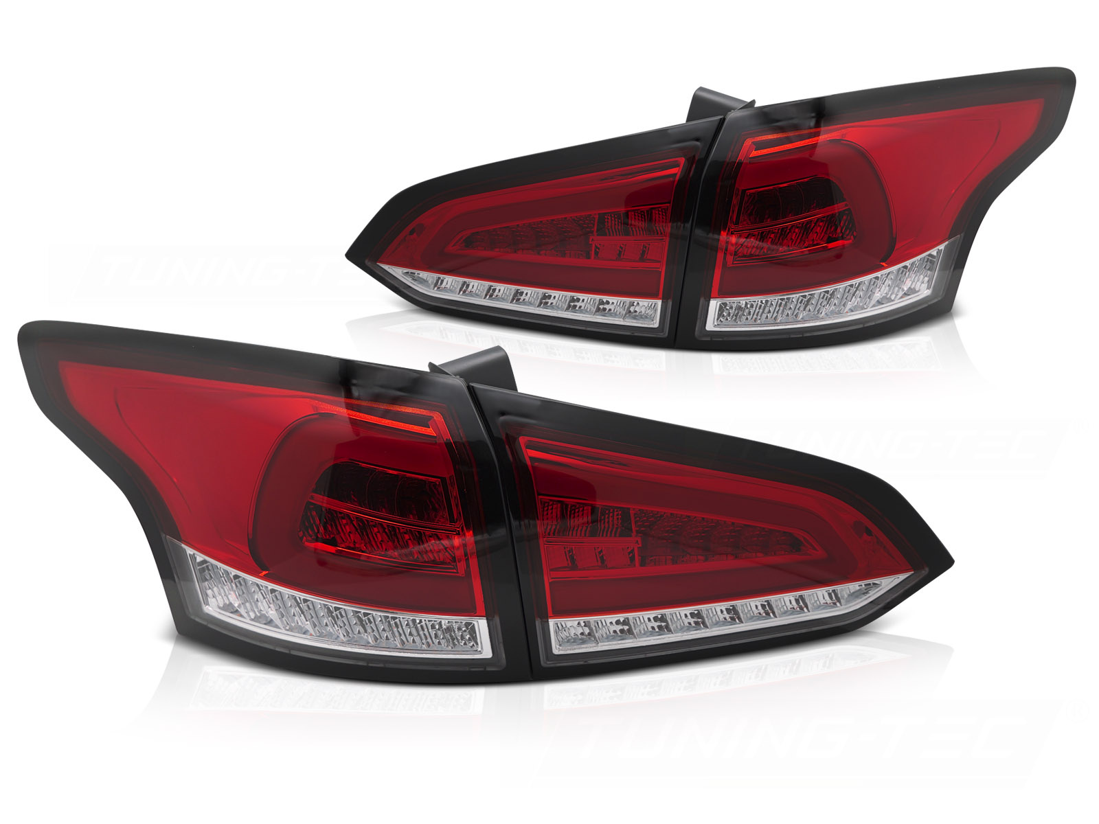 LED Achterlichten Rood Wit Sequentiële voor Ford Focus MK3 SW 11-18