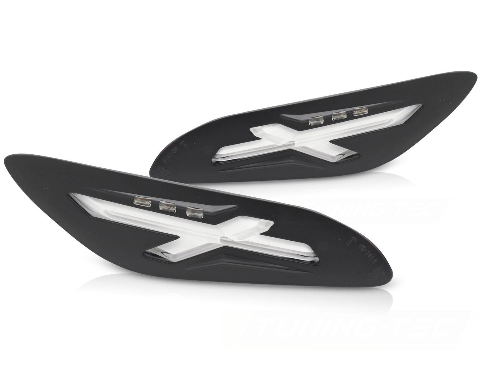 Achterknipperlichten ZWART LED voor VESPA SPRINT / PRIMAVERA 150cc