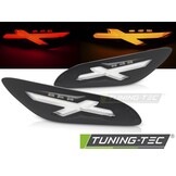 Achterknipperlichten ZWART LED voor VESPA SPRINT / PRIMAVERA 150cc