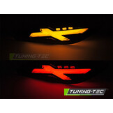 Achterknipperlichten ZWART LED voor VESPA SPRINT / PRIMAVERA 150cc