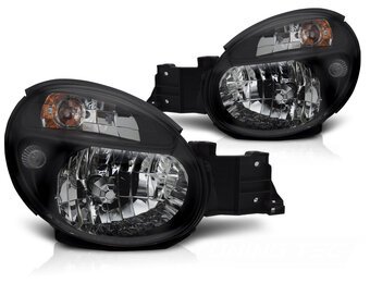 Koplampen Subaru Impreza II GD 2000-2003 Zwart