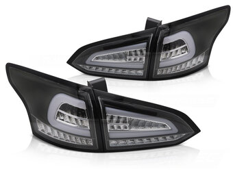 LED Achterlichten Zwart Dynamisch Knipperlicht voor Ford Focus MK3 SW 11-18