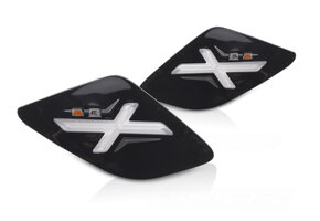 Achter Richtingaanwijzers Glanzend Zwarte LED voor VESPA GTS / GTV 300cc