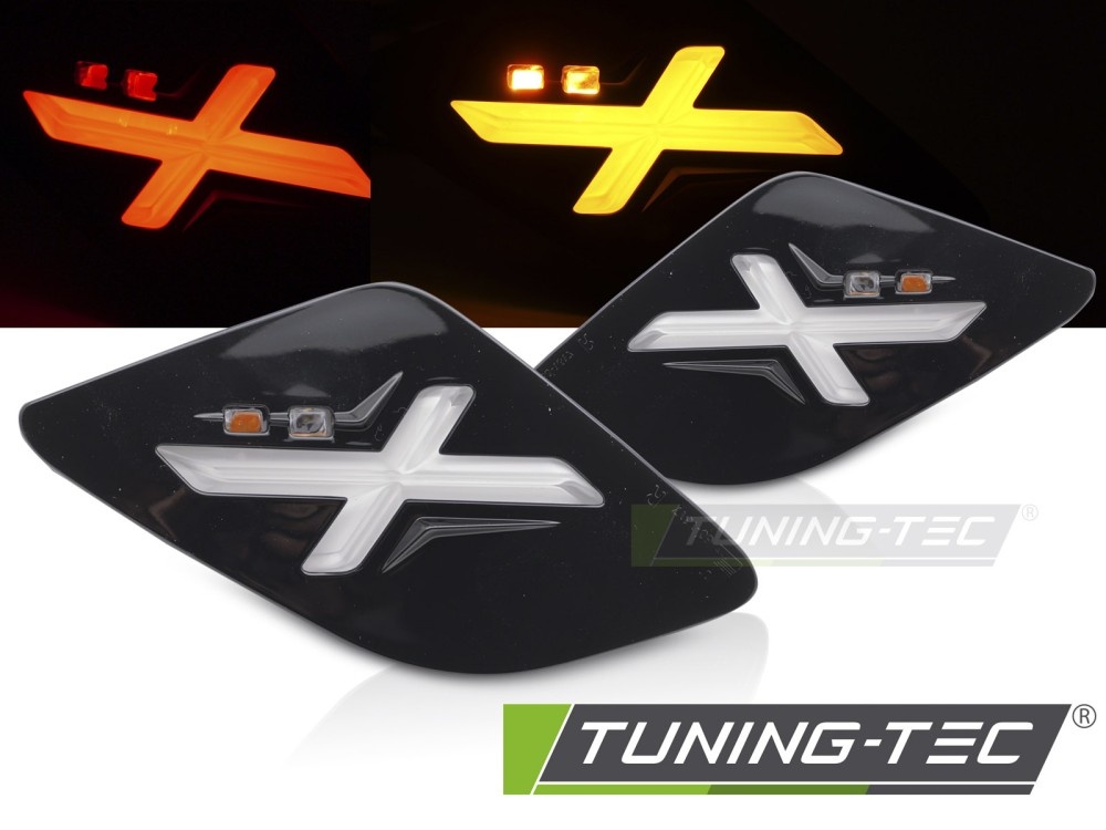 Achter Richtingaanwijzers Glanzend Zwarte LED voor VESPA GTS / GTV 300cc