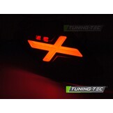 Achter Richtingaanwijzers Glanzend Zwarte LED voor VESPA GTS / GTV 300cc