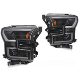 Koplampen Tube Light Dubbel Zwart geschikt voor Ford F150 MK13 2014-2017