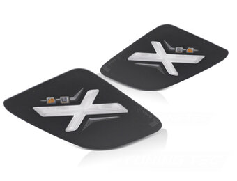 Achter LED Richtingaanwijzers Zwart voor Vespa GTS / GTV 300cc