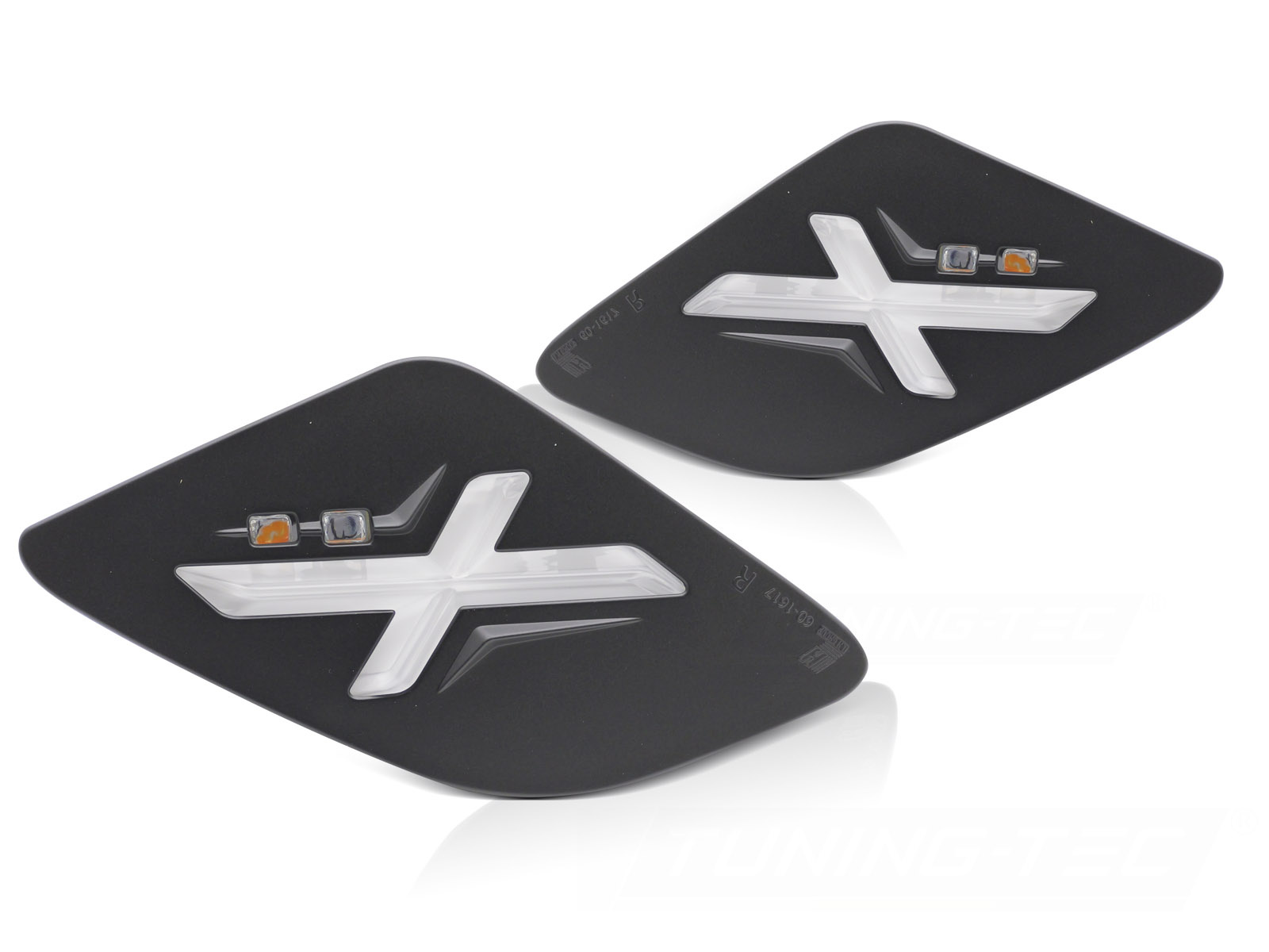 Achter LED Richtingaanwijzers Zwart voor Vespa GTS / GTV 300cc