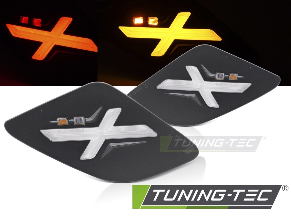 Achter LED Richtingaanwijzers Zwart voor Vespa GTS / GTV 300cc