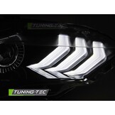 LED Koplampen RGB DRL Zwart geschikt voor Ford Mustang 2018-2021