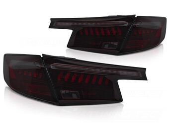 LED Achterlichten Zwart Rood Smoke voor HONDA CIVIC XI 21- HATCHBACK