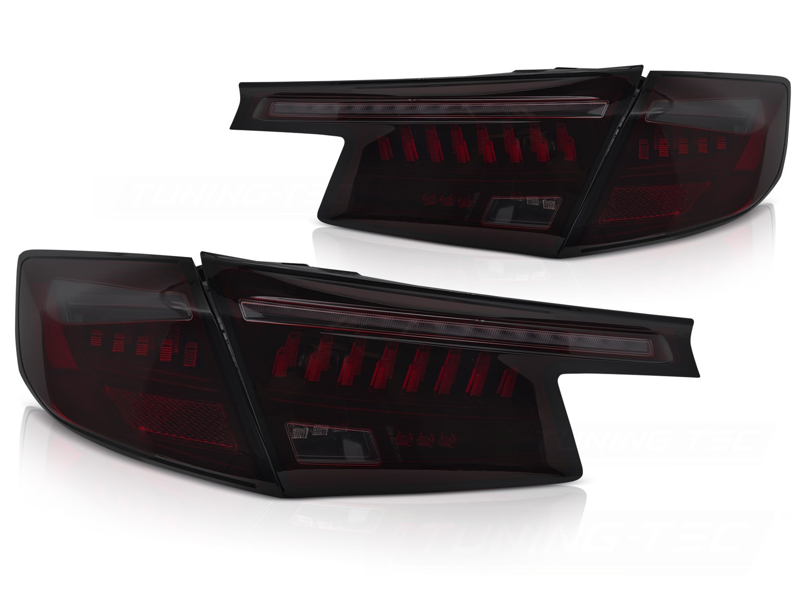 LED Achterlichten Zwart Rood Smoke voor HONDA CIVIC XI 21- HATCHBACK