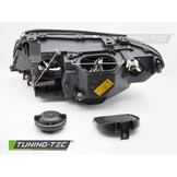 Koplampen Xenon Angel Eyes Zwart voor BMW E46 Coupé Cabrio 03-06