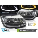 LED Koplampen Tube Light Chroom DRL Dynamische Knipperlichten VW T6 15-19