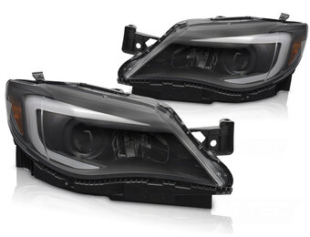 Koplampen Tube Light Zwart voor SUBARU WRX (2008-2014)