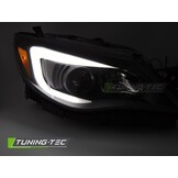 Koplampen Tube Light Zwart voor SUBARU WRX (2008-2014)