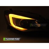 Koplampen Tube Light Zwart voor SUBARU WRX (2008-2014)