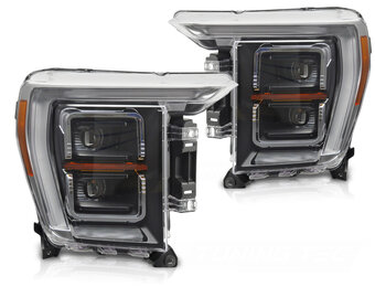 LED Koplampen Zwart DRL voor FORD F150 MK14 2020-2023