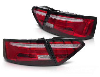 Achterlichten LED BAR Rood Wit Sequentieel Audi A5 (11-16)