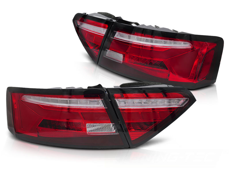 Achterlichten LED BAR Rood Wit Sequentieel Audi A5 (11-16)