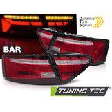 Achterlichten LED BAR Rood Wit Sequentieel Audi A5 (11-16)