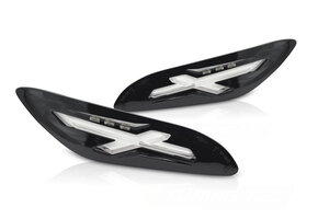 Achterknipperlichten LED Glanzend Zwart voor Vespa Sprint / Primavera 150cc