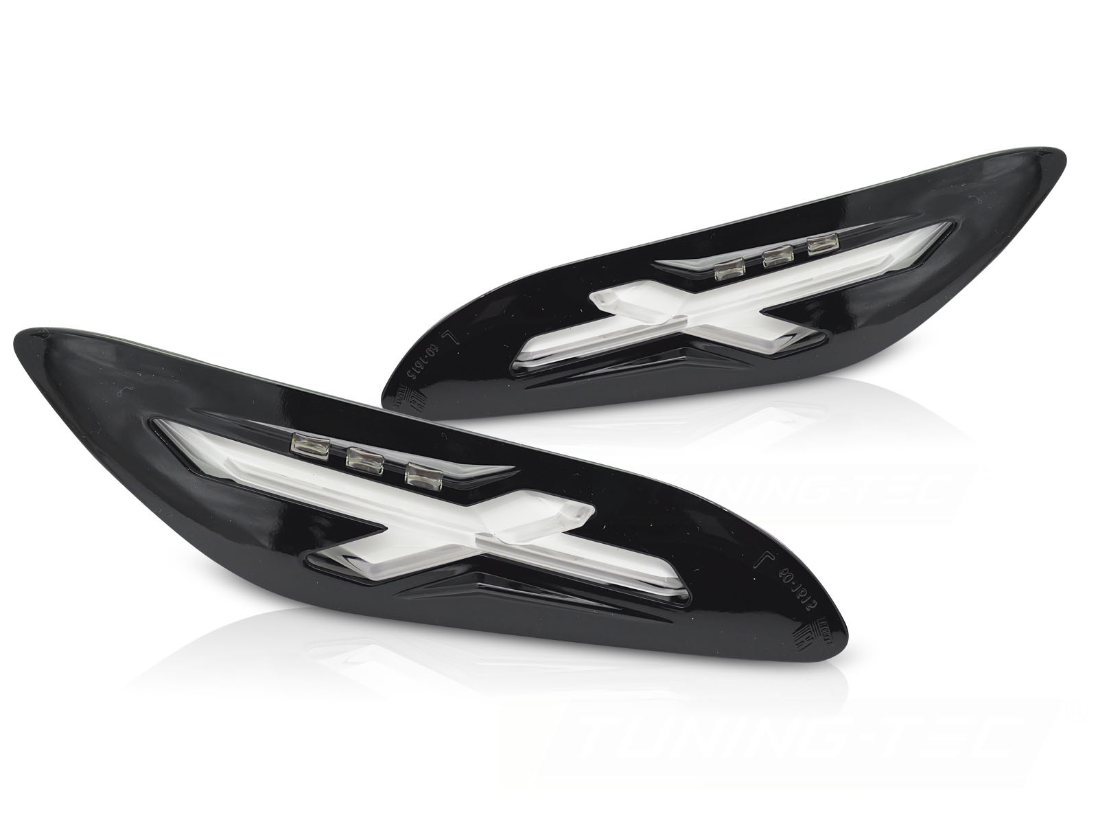 Achterknipperlichten LED Glanzend Zwart voor Vespa Sprint / Primavera 150cc