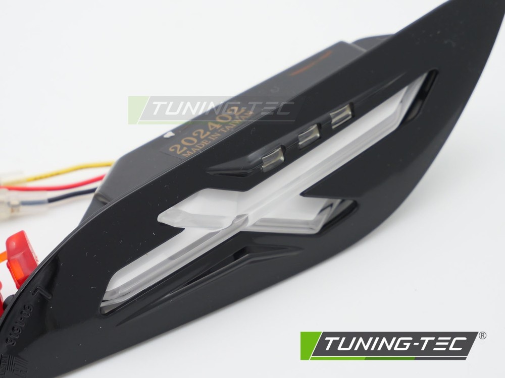 Achterknipperlichten LED Glanzend Zwart voor Vespa Sprint / Primavera 150cc