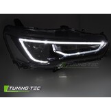 Koplampen Mitsubishi Lancer VIII 08-16 Tube Light Zwart
