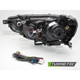 Koplampen Mitsubishi Lancer VIII 08-16 Tube Light Zwart