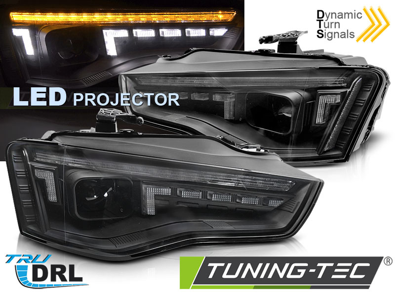 LED Koplampen Zwart Sequentieel voor Audi A5 (11-16)