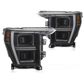 LED Koplampen Tube Light Zwart voor Ford F150 MK14 20-23