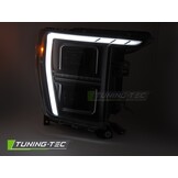 LED Koplampen Tube Light Zwart voor Ford F150 MK14 20-23